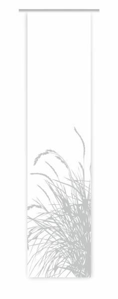 Flächenvorhang Reed24 lichtgrau L blanco, Schiebevorhang, Schiebegardine, modern, 60 cm breit, 2,65 m hoch, 3 m hoch
